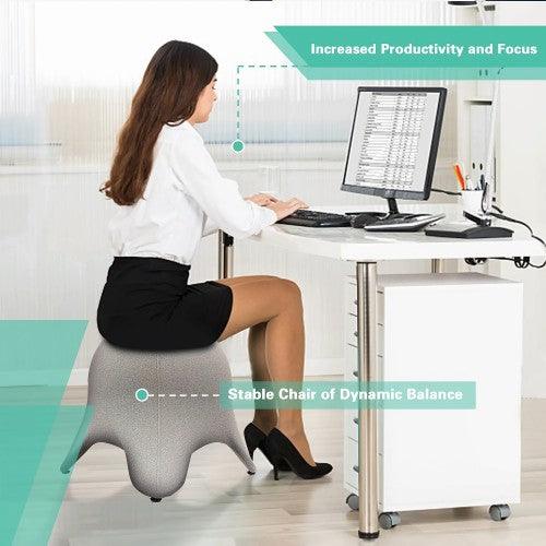 SportShiny Starfish Balance Ball Chair Exercise Stability Ergonomic Chair with Slipcover and Air Pump for Office ; Home (55cm) - Toytexx SportShiny Starfish Balance Ball Chair Exercise Stability Ergonomic Chair with Slipcover and Air Pump for Office ; Home (55cm) - Toytexx